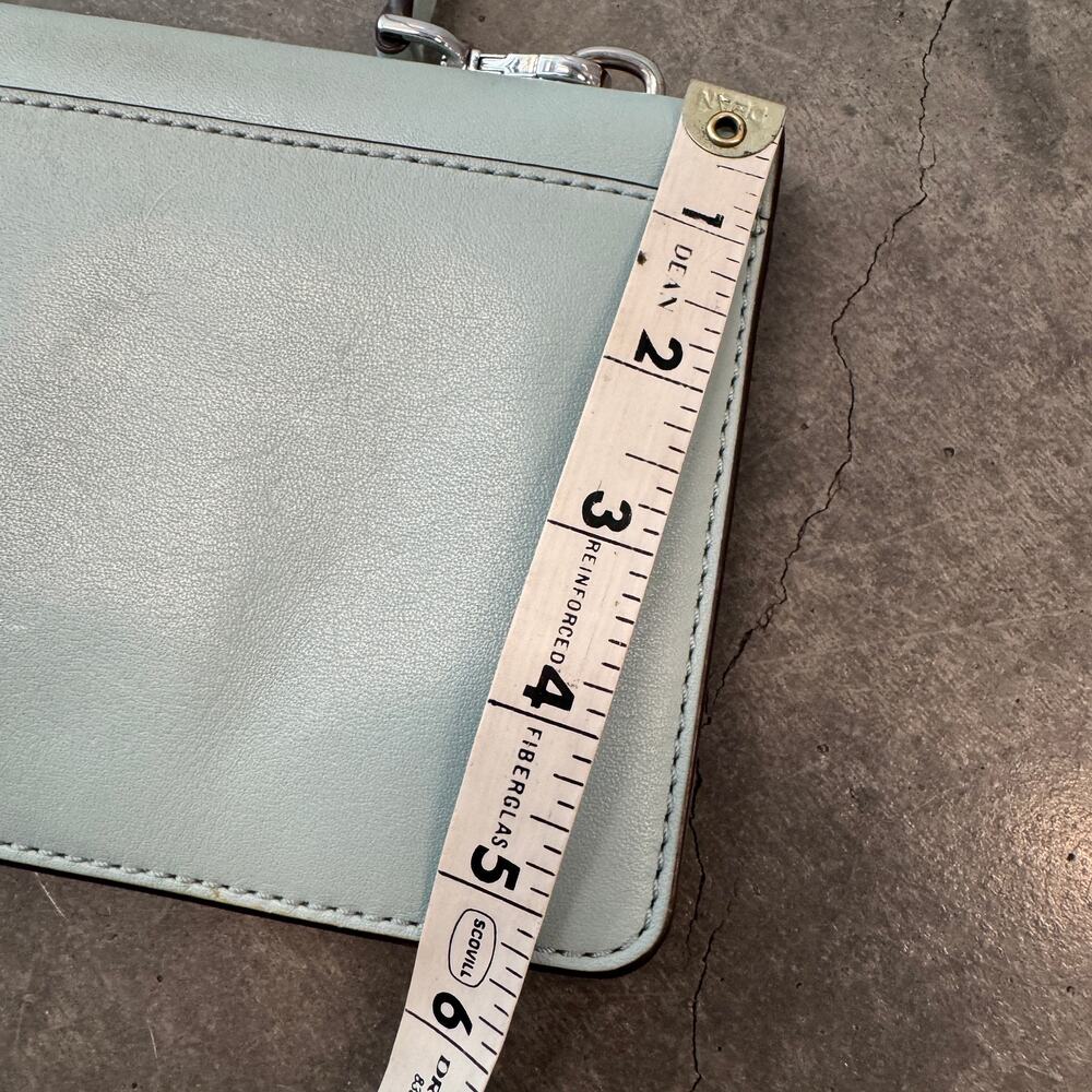Michael Kors Mint Green Blue Sloan Crossbody Purse Bag Mini - Picture 6 of 6